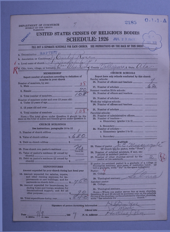 Scan of Negro Baptists: 2185