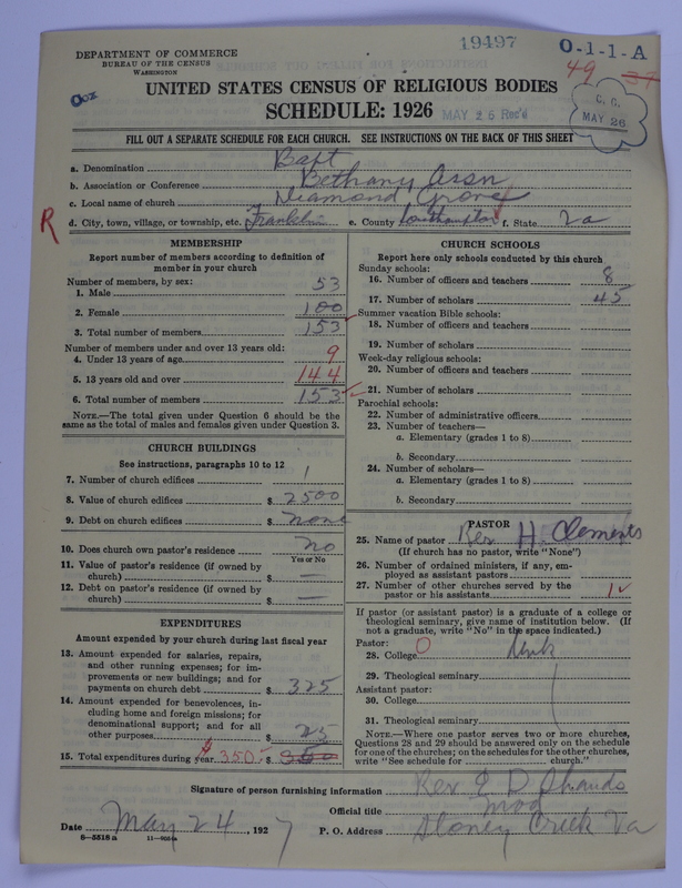 Scan of Negro Baptists: 19497