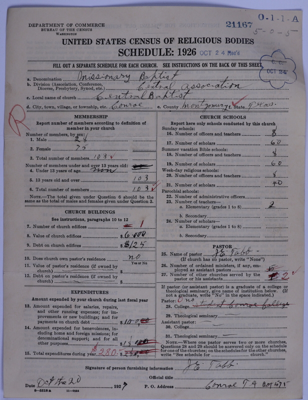 Scan of Negro Baptists: 21167