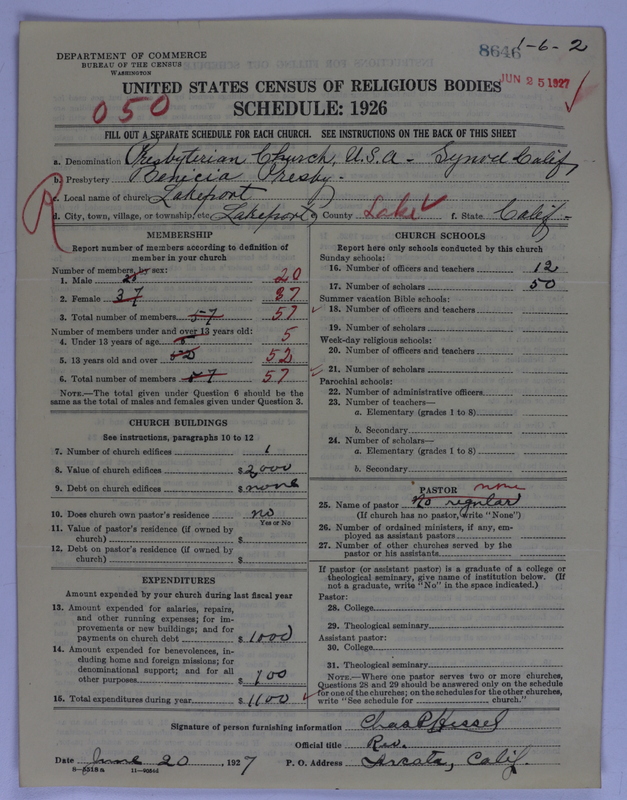 Scan of Presbyterian Church in the United States of America: 8646