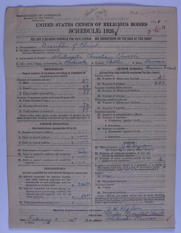 Scan of Federated Churches: