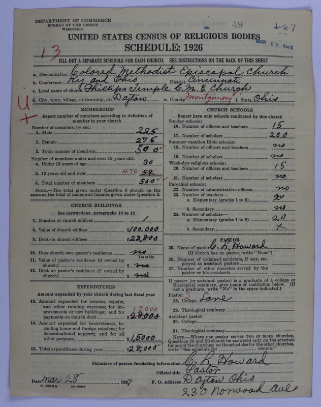 Scan of Colored Methodist Episcopal Church: 49