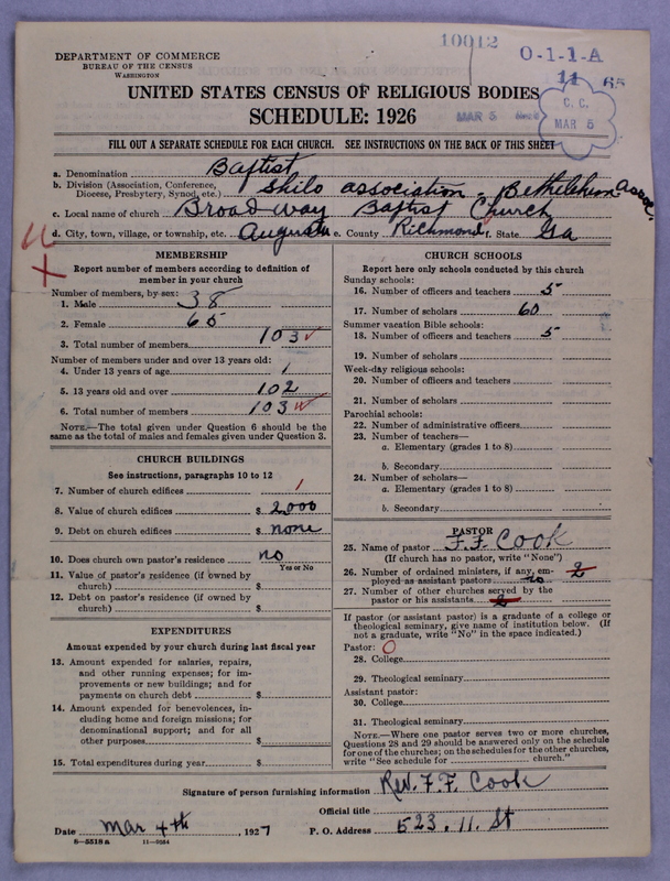 Scan of Negro Baptists: 10012