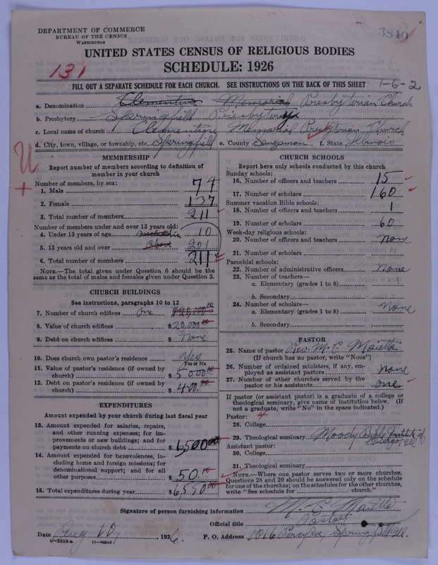 Scan of Presbyterian Church in the United States of America: 3840