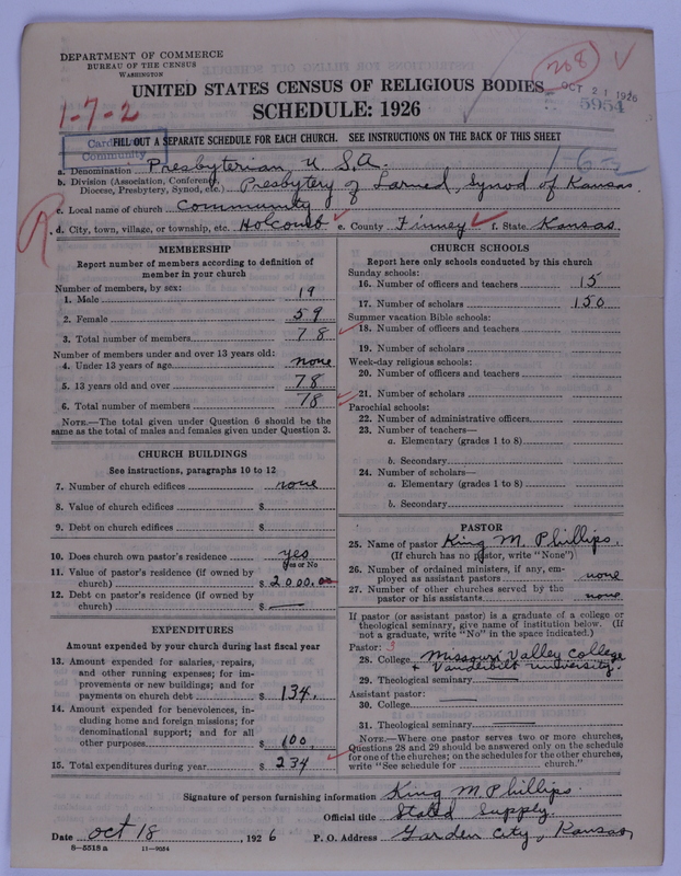 Scan of Presbyterian Church in the United States of America: 5954