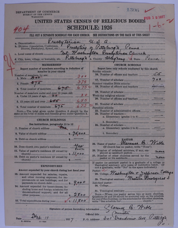 Scan of Presbyterian Church in the United States of America: 1306
