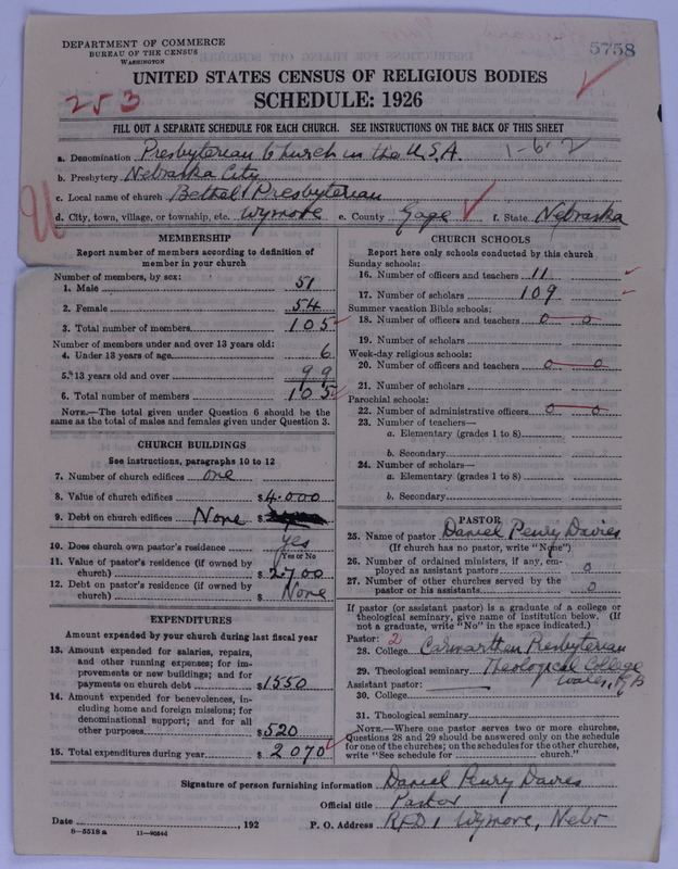 Scan of Presbyterian Church in the United States of America: 5758