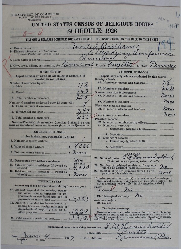 Scan of Church of the United Brethren in Christ: 261