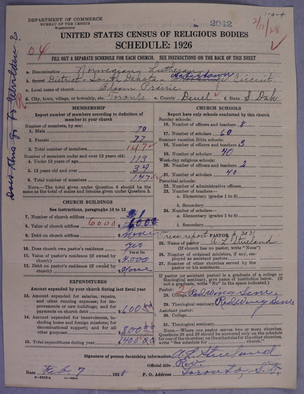 Scan of Norwegian Lutheran Church of America: 2042