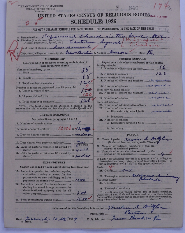Scan of Reformed Church in the United States: 846