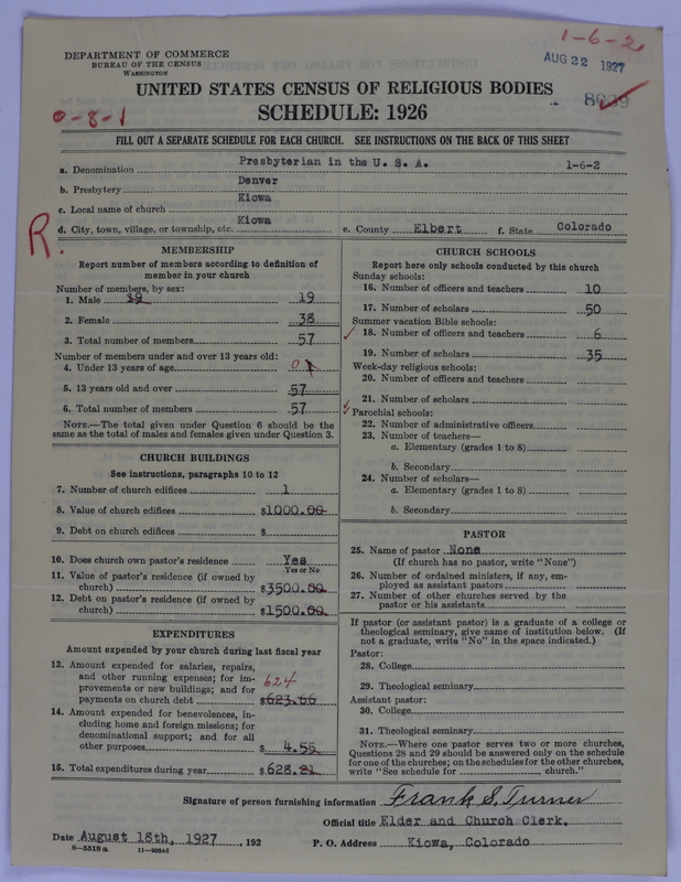 Scan of Presbyterian Church in the United States of America: 8039