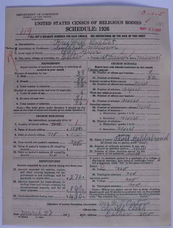 Scan of Free Will Baptists: 103