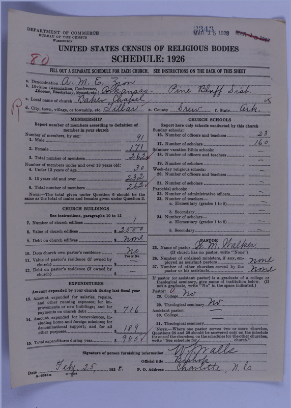 Scan of African Methodist Episcopal Zion Church: 2343