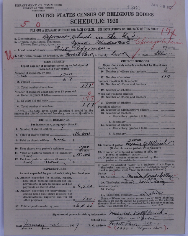 Scan of Reformed Church in the United States: 1260