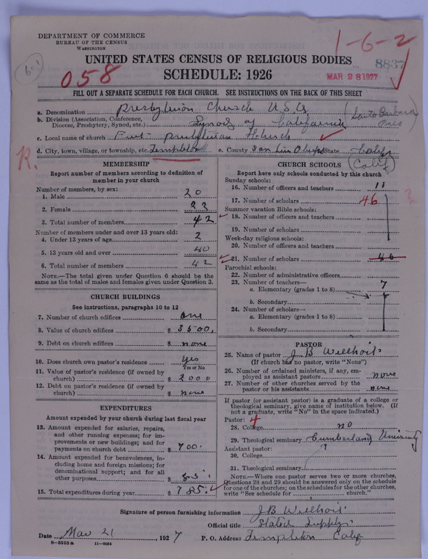 Scan of Presbyterian Church in the United States of America: 8837