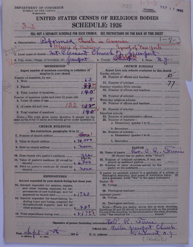 Scan of Reformed Church in America: 226