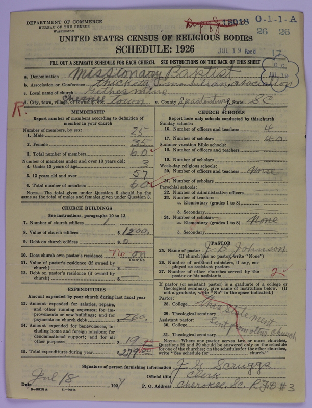 Scan of Negro Baptists: 18018