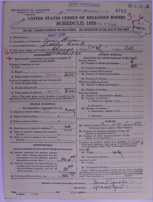 Scan of Negro Baptists: 4713