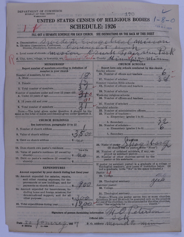Scan of Swedish Evangelical Mission Covenant of America: 170
