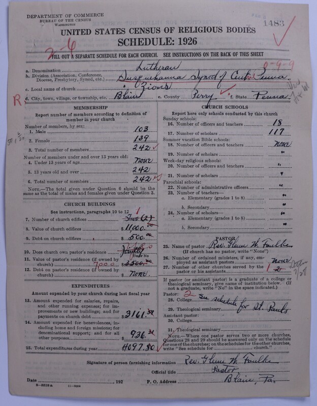 Scan of United Lutheran Church in America: 1483