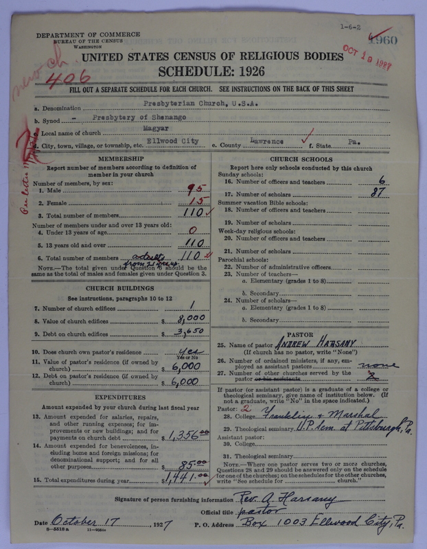 Scan of Presbyterian Church in the United States of America: 1960