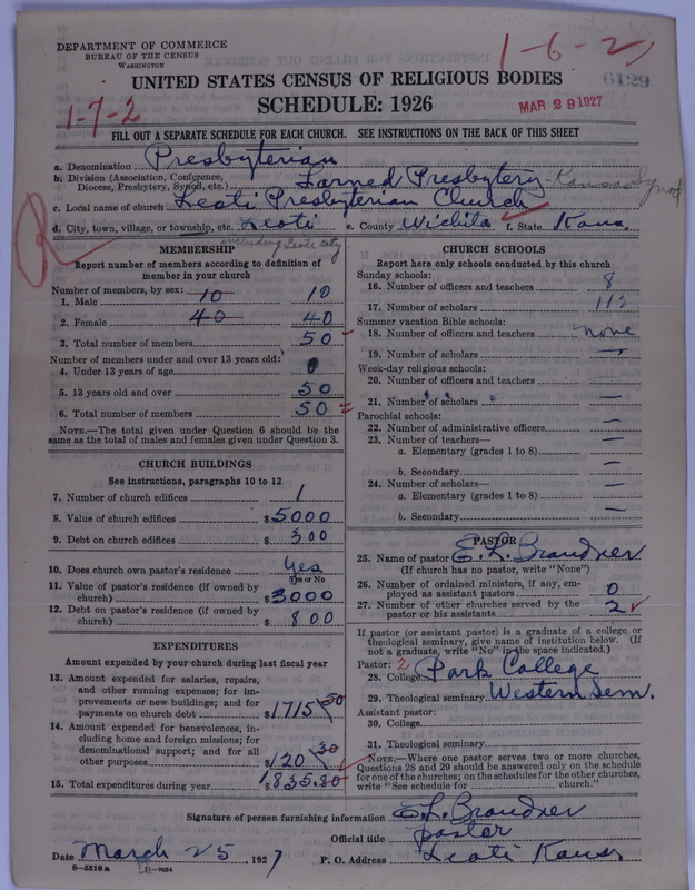 Scan of Presbyterian Church in the United States of America: 6129
