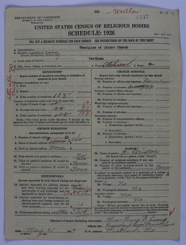 Scan of Disciples of Christ: 2447