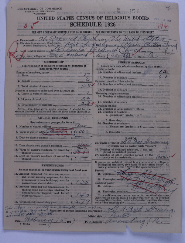 Scan of Reformed Church in the United States: 276