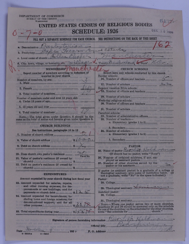 Scan of Presbyterian Church in the United States of America: 6437