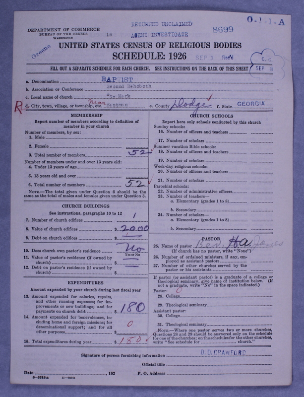 Scan of Negro Baptists: 8699