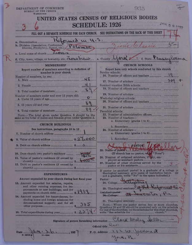Scan of Reformed Church in the United States: 935
