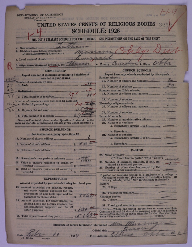 Scan of Evangelical Lutheran Synodical Conference of America: Evangelical Lutheran Synod of Missouri, Ohio, and Other States: 3253