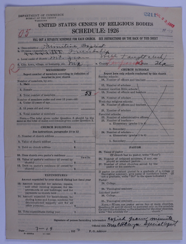 Scan of Primitive Baptists: 2211