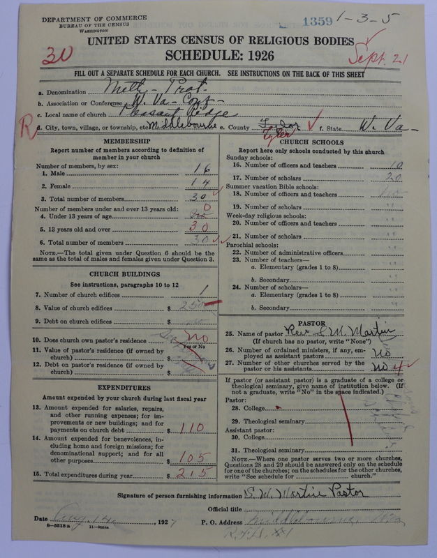 Scan of Methodist Protestant Church: 1359