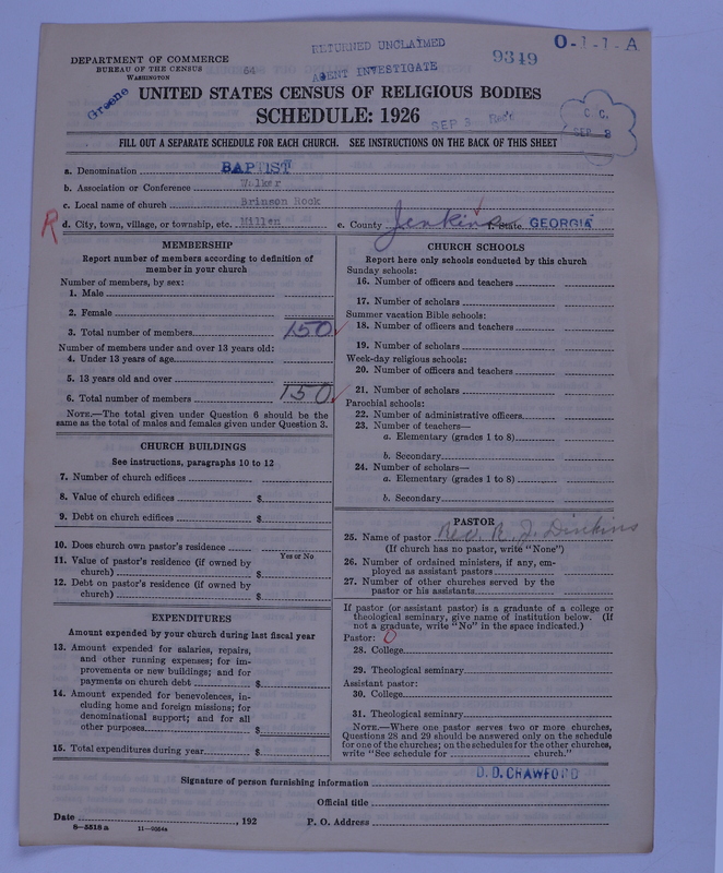 Scan of Negro Baptists: 9349