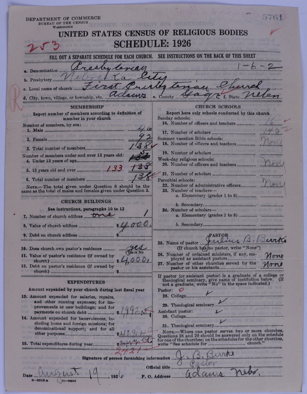 Scan of Presbyterian Church in the United States of America: 5761
