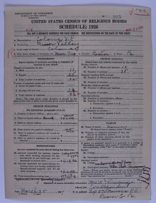 Scan of United Presbyterian Church of North America: 215