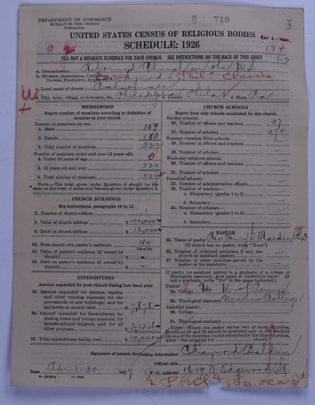 Scan of Reformed Church in the United States: 718