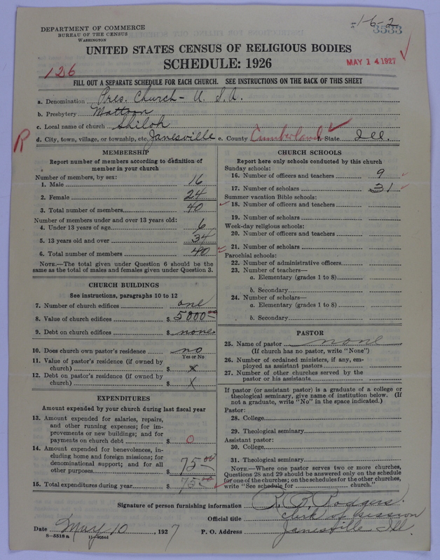 Scan of Presbyterian Church in the United States of America: 3533