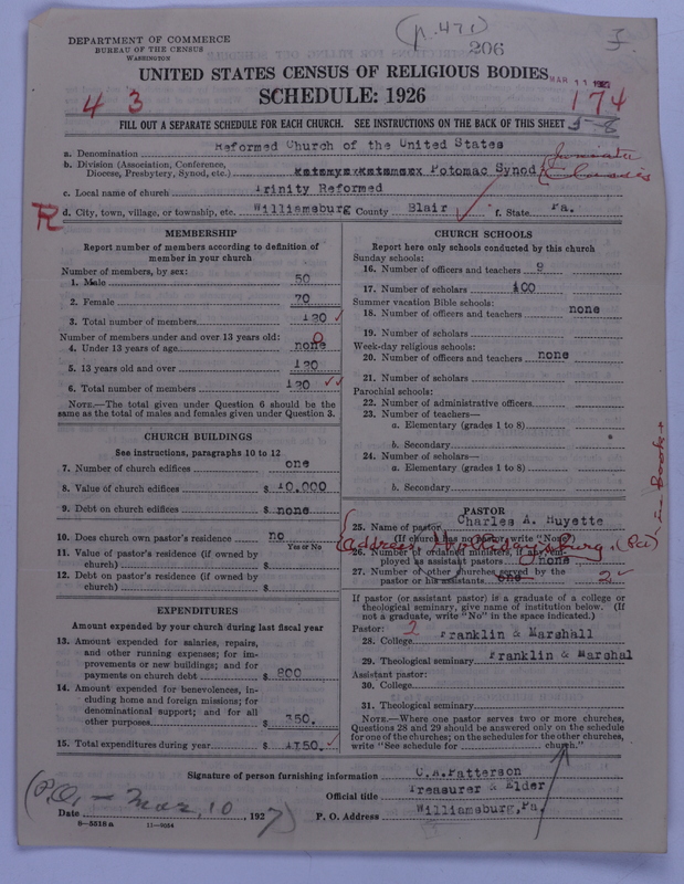 Scan of Reformed Church in the United States: 206