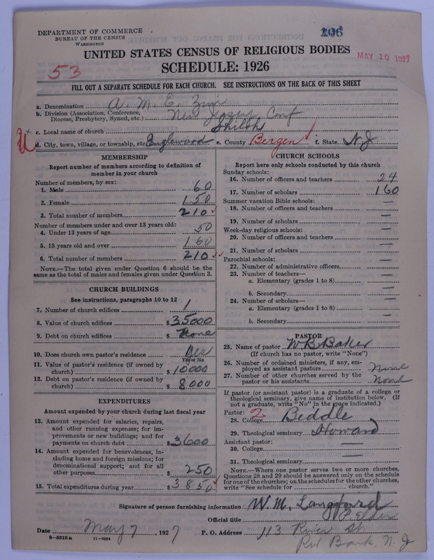 Scan of African Methodist Episcopal Zion Church: 106