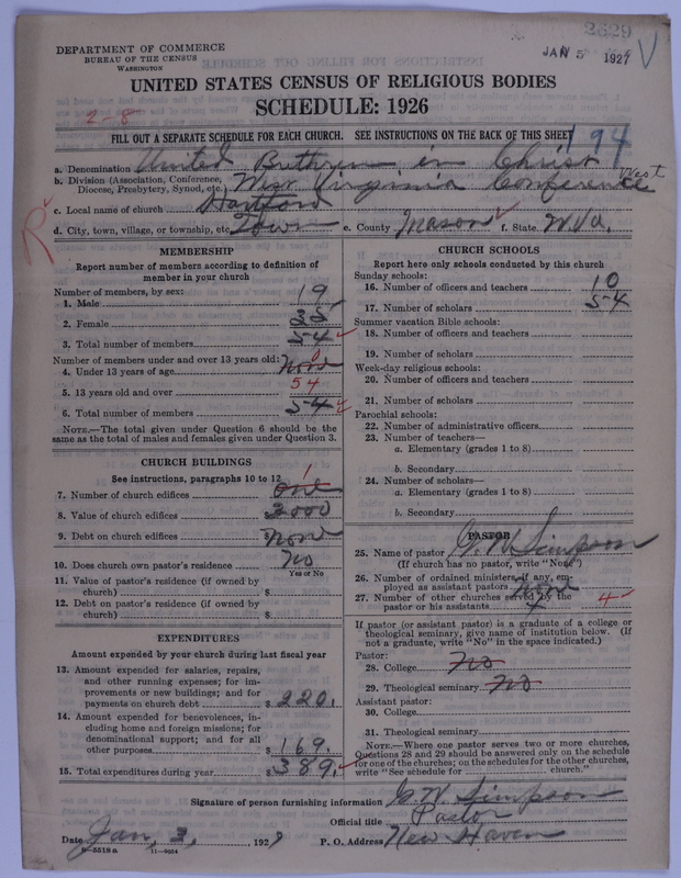 Scan of Church of the United Brethren in Christ: 2629