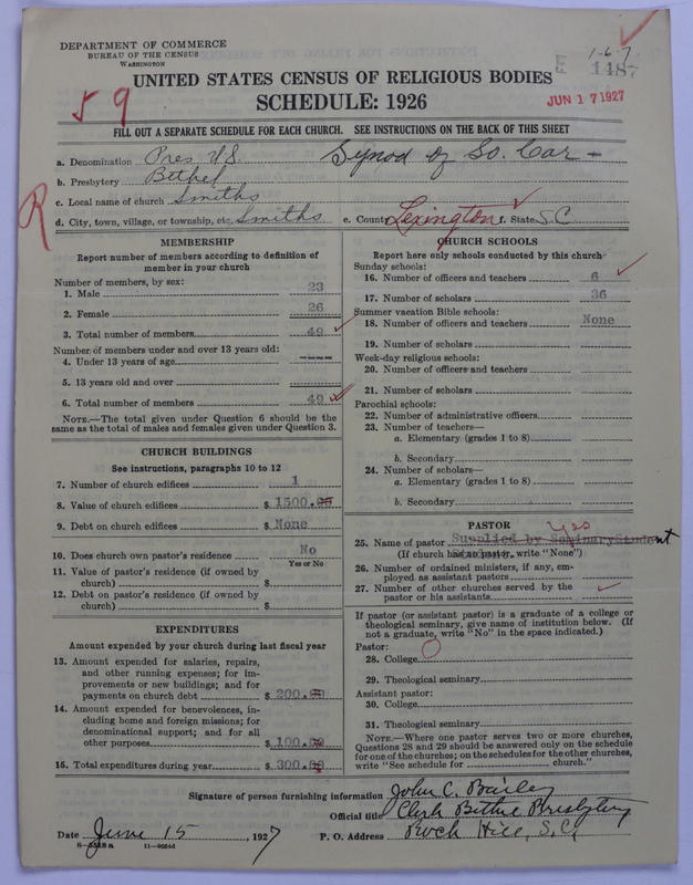 Scan of Presbyterian Church in the United States: 1487