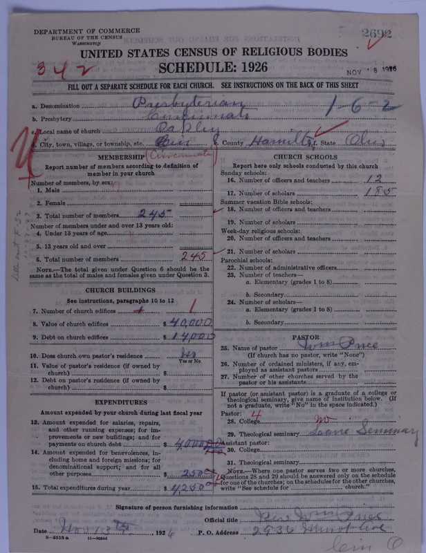 Scan of Presbyterian Church in the United States of America: 2692