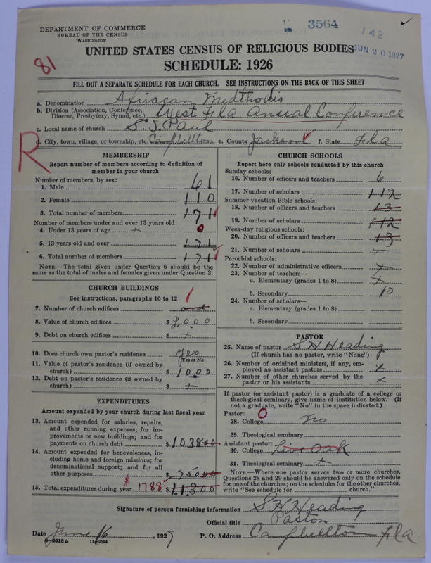 Scan of African Methodist Episcopal Church: 3564