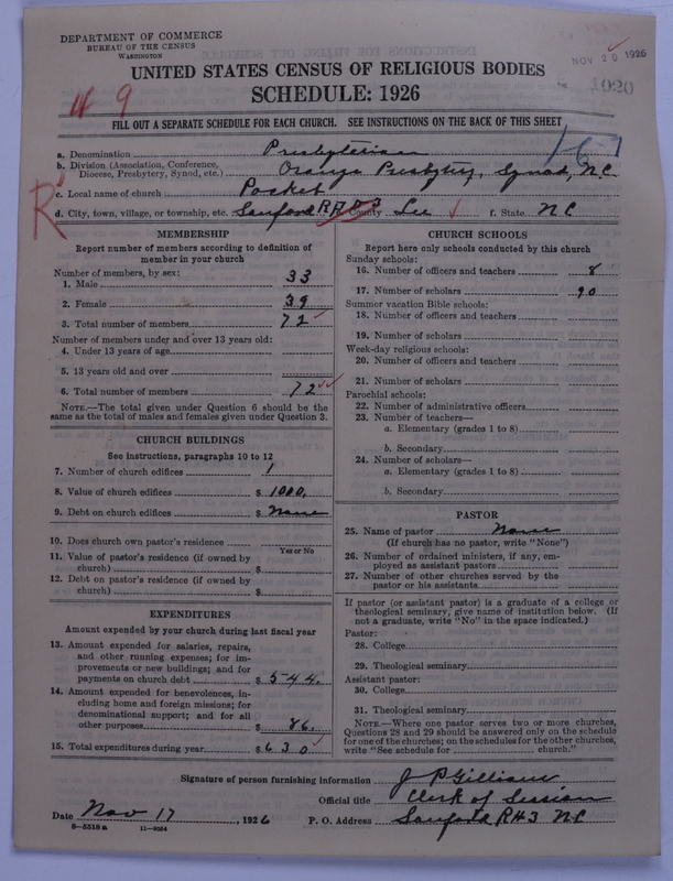 Scan of Presbyterian Church in the United States: 1020