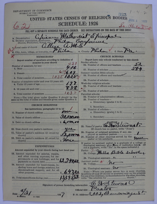 Scan of African Methodist Episcopal Church: 323