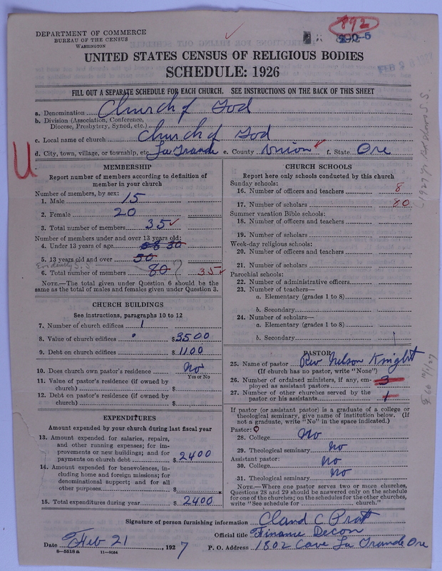 Scan of Church of God (Headquarters, Anderson, Ind.): 892