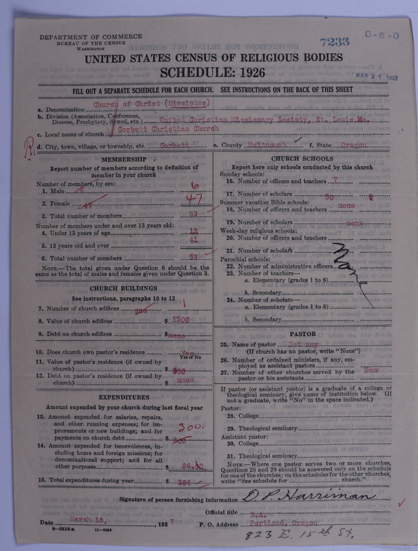 Scan of Disciples of Christ: 7233