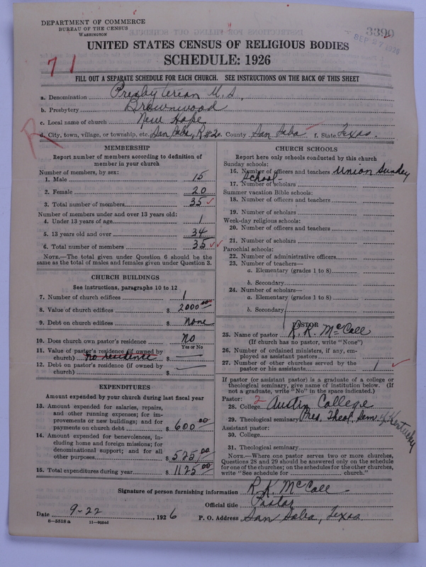 Scan of Presbyterian Church in the United States: 3390